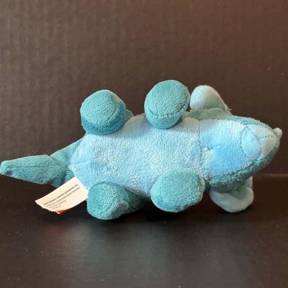 Wild Republic Pocketkins Blue Triceratops Dinosaur Stuffed Animal Plush 5" CLEAN - Picture 5 of 13